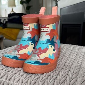 New Hunter Colorful Camo Rain Boots size 36/6